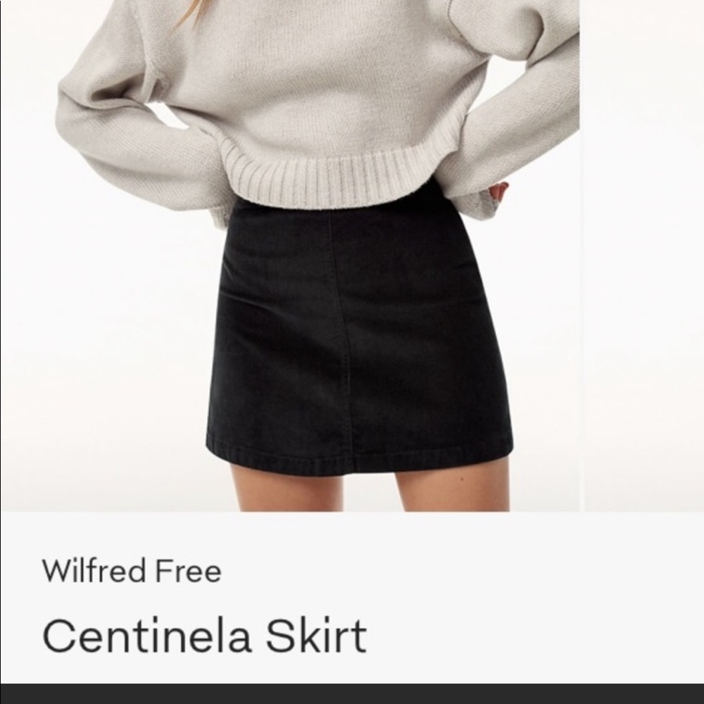 Aritzia Wilfred Free Maroon Skirt